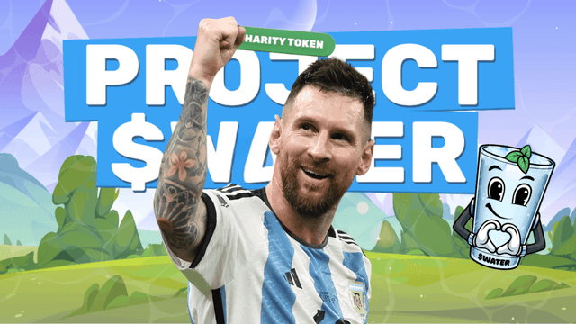 Lionel Messi and WaterCoin