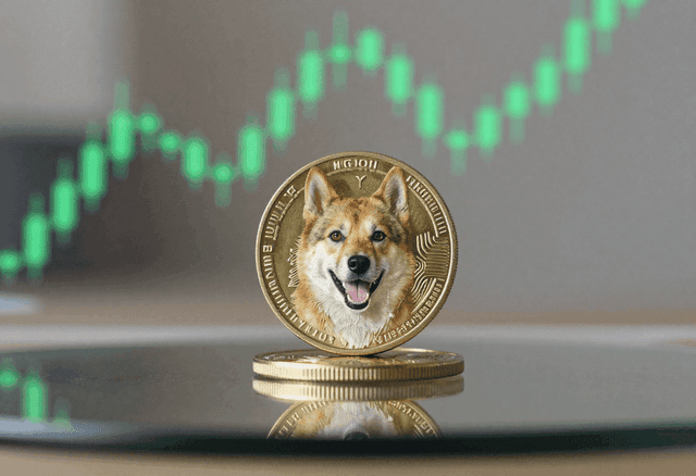 dogecoin coin up