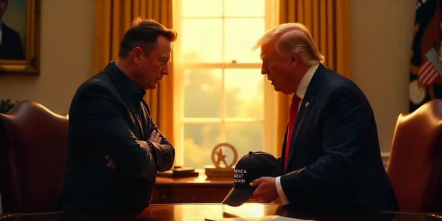 elon trump fight