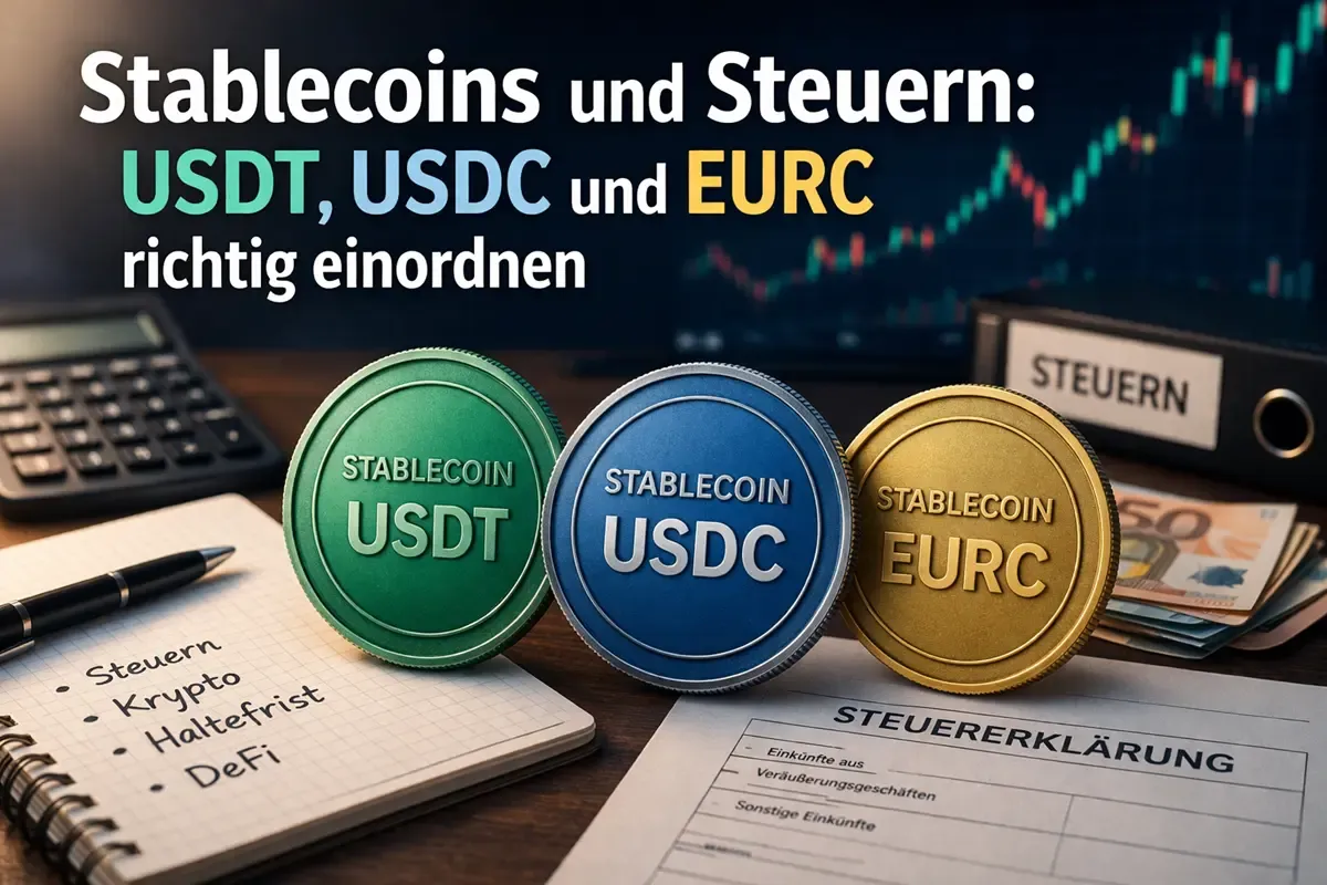 Featured image of Stablecoins und Steuern: USDT, USDC und EURC richtig einordnen
