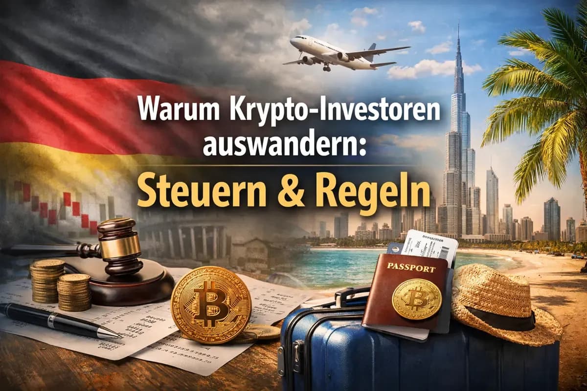 Featured image of Warum Krypto-Investoren auswandern: Steuern & Regeln