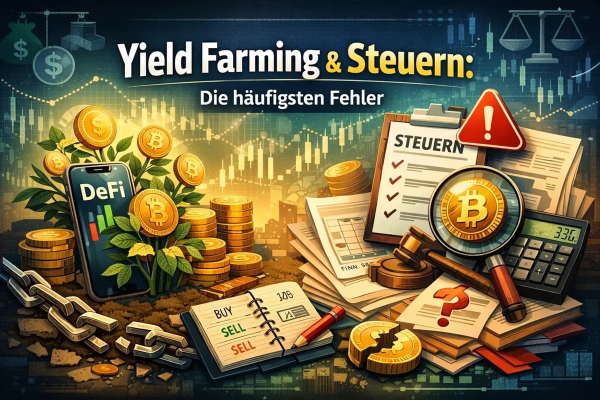 Featured image of Yield Farming und Steuern: Die häufigsten Fehler